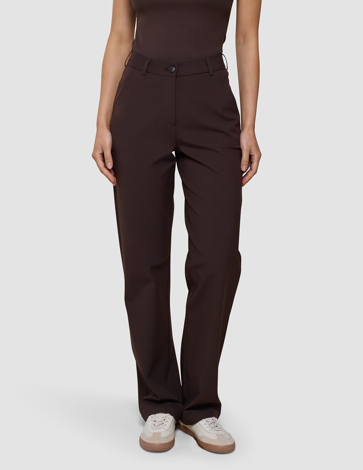 Women's Essential Pants Straight Espresso